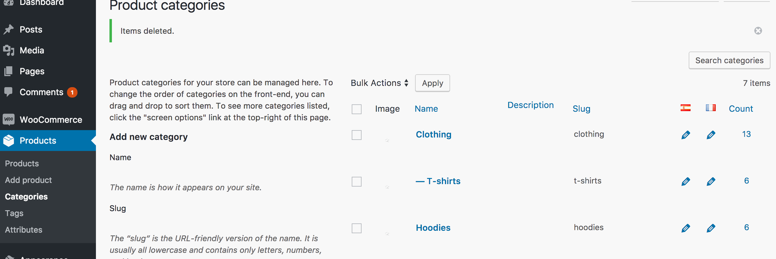 Product Categories